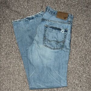 American Eagle Outfitters Men's Light Blue Bootcut Jeans